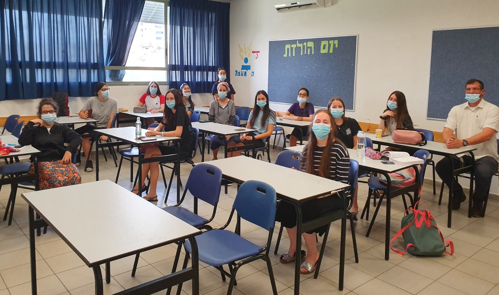 תלמידות האולפנה בבגרות חורף במתמטיקה