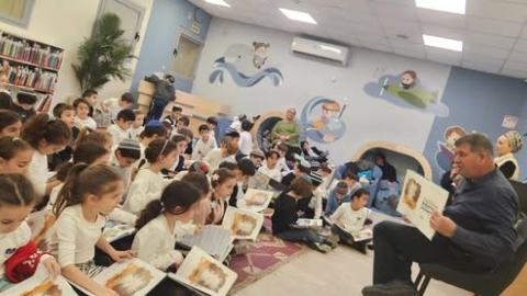 ספרייה חדשה בבית ספר מורשת מנחם