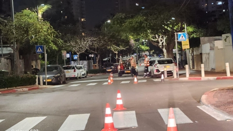 צביעת מעברי חצייה וסימוני כבישים